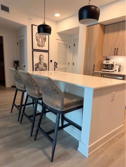 PURPLE LEAF Modern Counter Bar Stools NEW