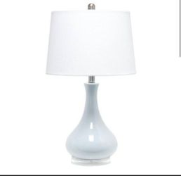 Elegant Design 26.25" Blue Ceramic Table Lamp