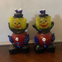 Murano Hand Blown Clowns