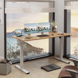 58” x 24” Electric Adjustable Height Desk - NEW in Box