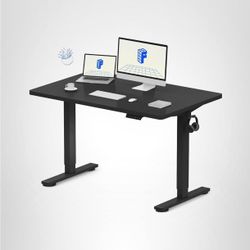 Black Electric Height-Adjustable Standing Desk