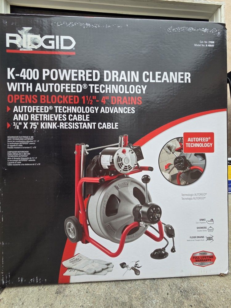 Ridgid K-400 Drain Cleaning Machine