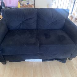 Black loveseat Sofa 