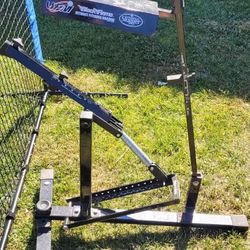 Louisville Slugger Black Flame Pitching Machine with Protective Net