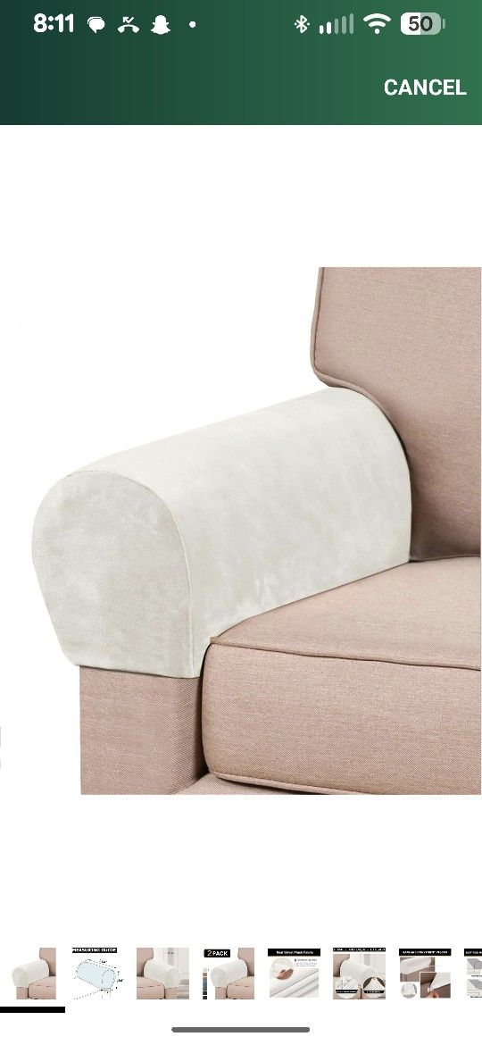 Sofa arm sleeves