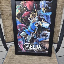 Framed Zelda Poster