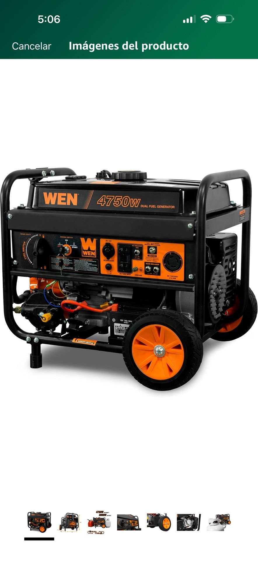 Generador 4750 Watt