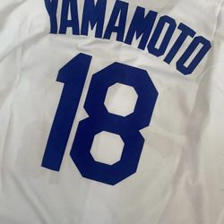Yamamoto White Dodgers Jersey