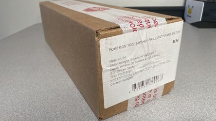 Brilliant Stars Pokémon SWSH Sword Shield Booster Box Case Sealed New Investment Collectible Rare Streamer Rip