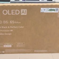 65B6E 65” Lg smart 4k oled hdr tv 