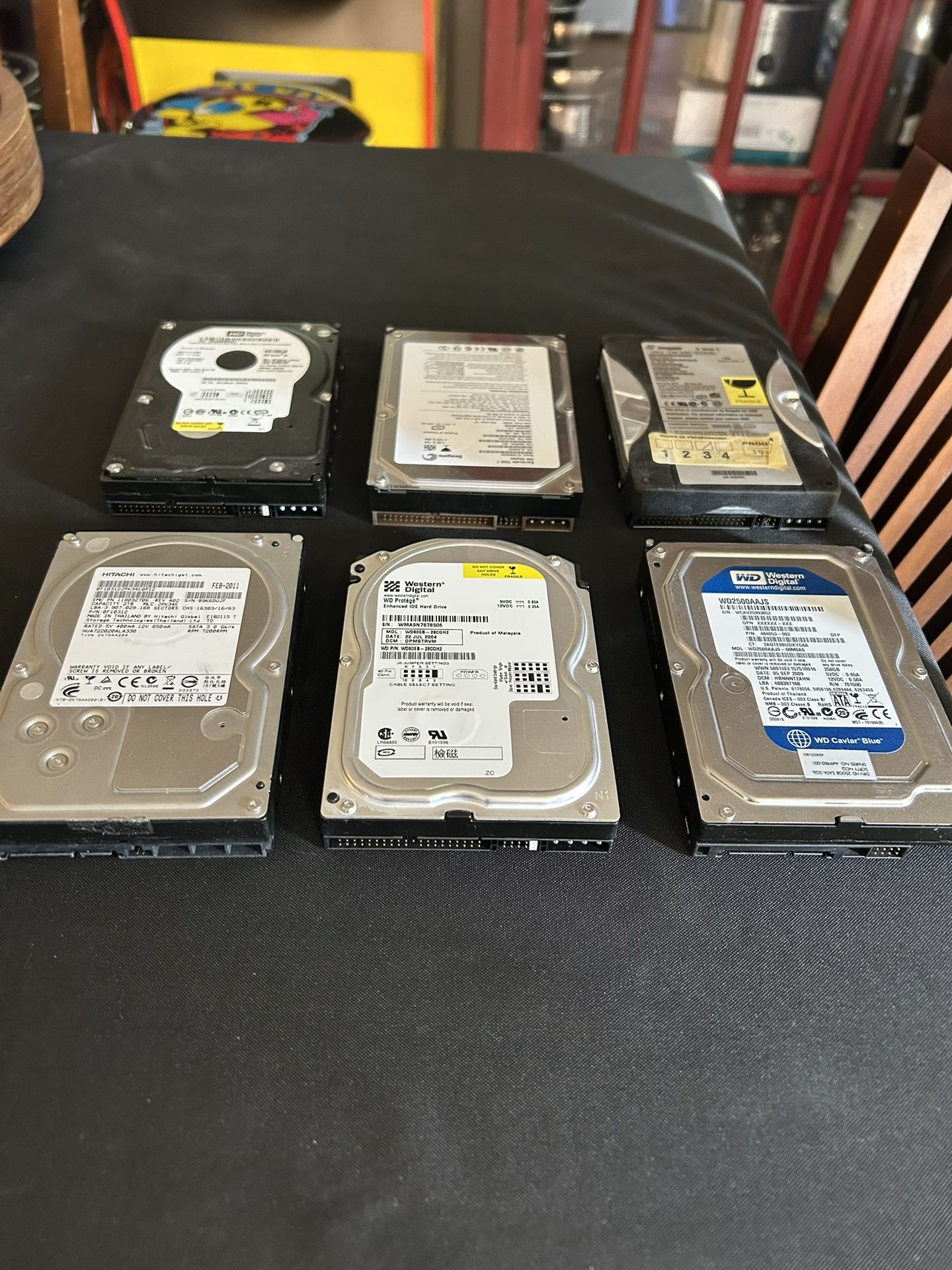 Hard Drives Used