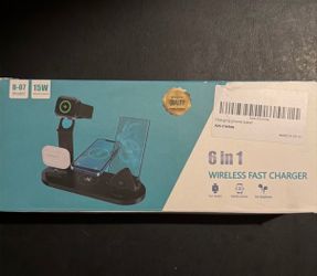 6-in-1 15W Wireless Fast Charger Station