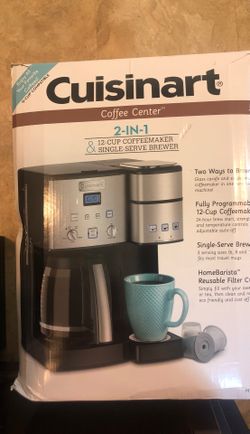 Cuisinart SS-15 Maker Coffee Center 12-Cup Coffeemaker and Single-Serve Brewer Brand new