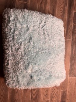 ✨ Plush 8x10 Area Rug – Soft & Washable/light blue ✨