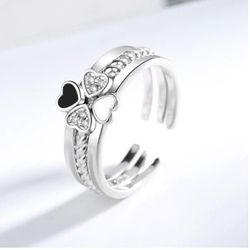 925 stamped sterling silver ring 3pcs