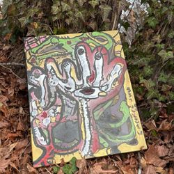 cursed hands abstract painting’s 