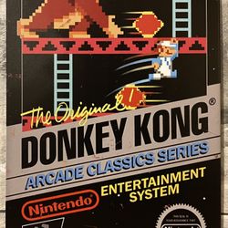 Nintendo Donkey Kong Arcade Metal Tin Sign Poster ~ Retro Man Cave Game Room