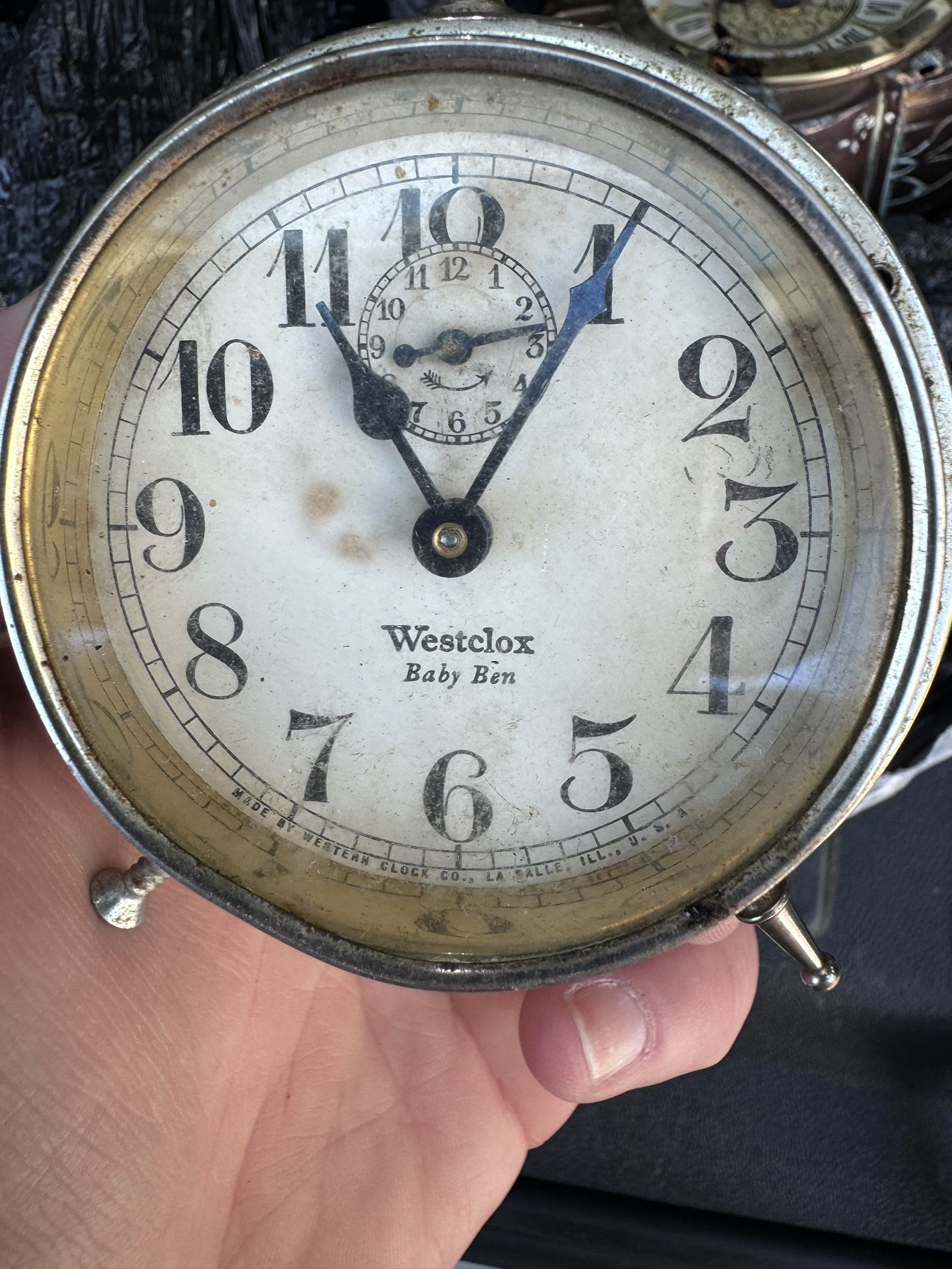 Two Vintage Tabletop Clocks