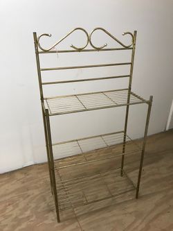 Metal stand plants used vintage rust