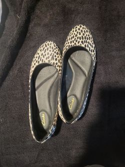 Clarks Women's Grace Piper Ballet Flats in the Dalmatian/Animal Print colorway