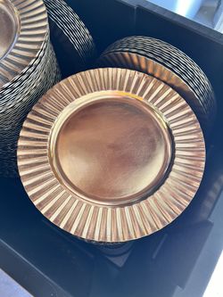 Gold Dinner Charger Plates