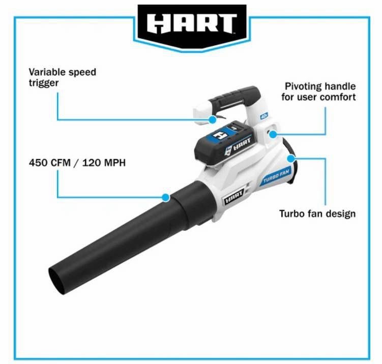 New Hart 40V Cordless Blower (Tool Only)