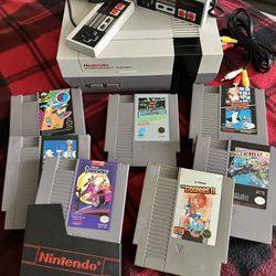 Original Nintendo With Games No Power Brick