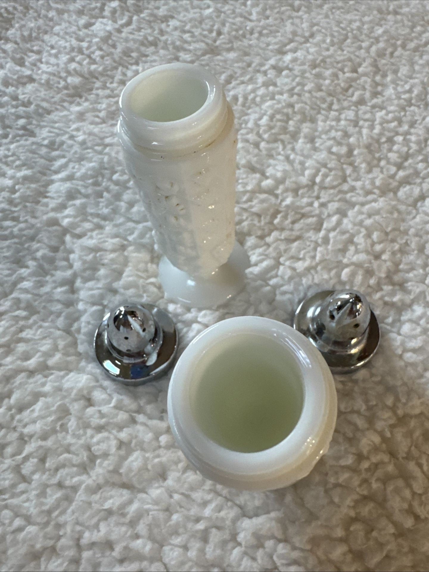 Westmoreland Milk Glass Salt And Pepper Shakers 
