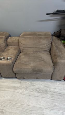 Brown sectional like new perfect condition