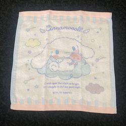 Sanrio Cinnamoroll Face/Hand Towels NWT