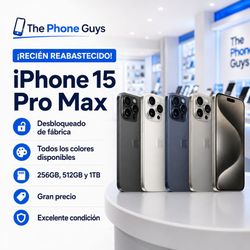 Apple - iPhone 15 Pro Max 6.7" (Unlocked) (Pre-owned) / 256GB / Heavy Used| $5 Down | Payment plan available