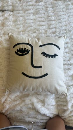 Urban Outfitters Abstract Face Throw Pillow
