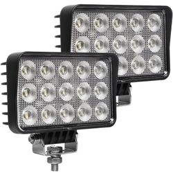 Exzeit 120W 6 Inch Trator Work Light, 10400Lms Excavator Flood Light Offroad Lighting fits Farm Tractor Engineer Truck, 12/24V