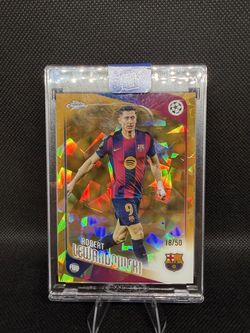 Topps Chrome Robert Lewandowski Gold Sapphire 18/50
