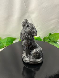 Crystal Larvikite Wolf