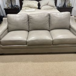 High End Leather Queen Sleep Sofa