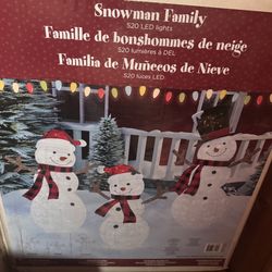 Outdoor Christmas Snowmen-$60