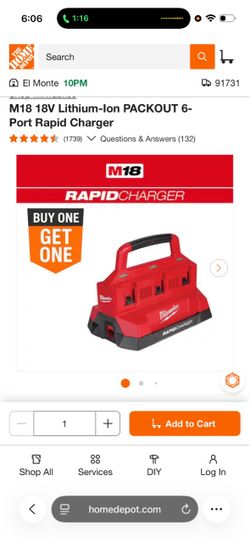 Milwaukee rapid charger