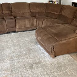 Chocolate Brown Sectional