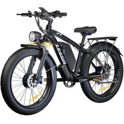 Electric Bike for Adults,Dual Motor AWD 2000W(Peak 3000W) Removable 48V/22.4AH Battery E-Bike 26'*4.0' Fat Tire Electric Bicycle with 7 Speed