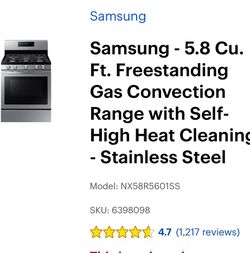 Samsung Gas stove