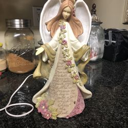 Ceramic Angel. Lights Up