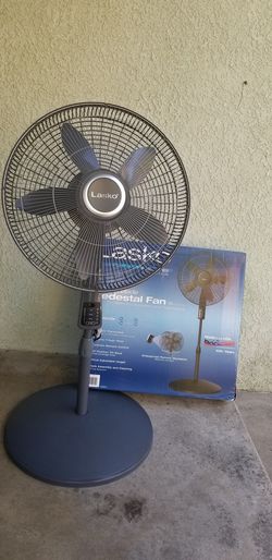 Lasko 18 4-Speed Pedestal Fan with Remote Control-Gray for Sale in Downey,  CA - OfferUp