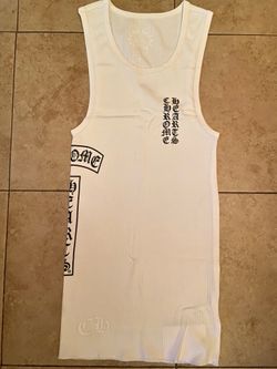 Chrome White Tank Tops