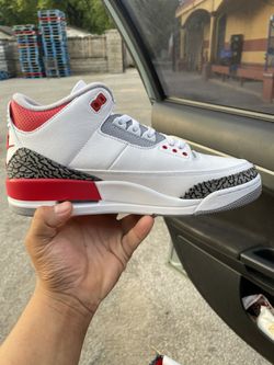 Fire Red 3s 