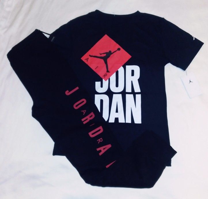 Jordan Boys Youth 2pc Jogger & Tee Set- 