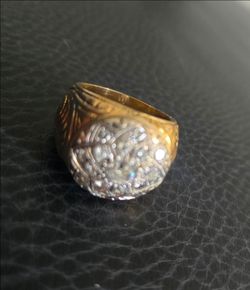 Rare 22kt  Diamond men's ring.