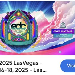 Edc 2025 ! 3 Day Pass ! GA+
