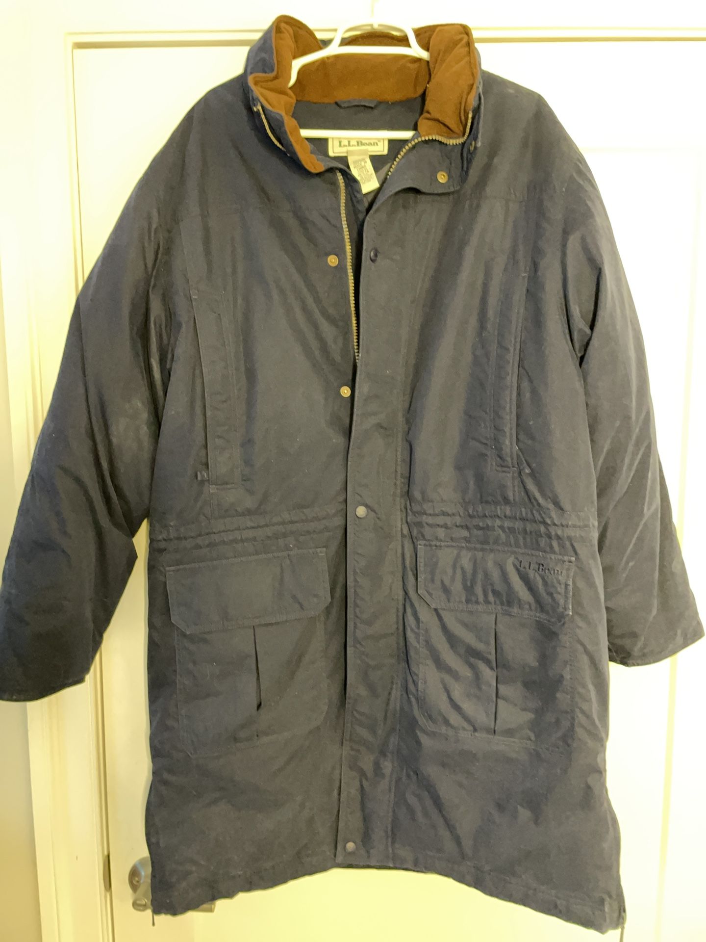 Men’s L.L. Bean Gore-Tex Long Down Jacket, Medium