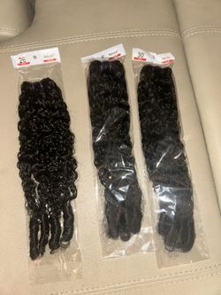 100% Human Hair Curly Burmese Bundles 26 28 30 